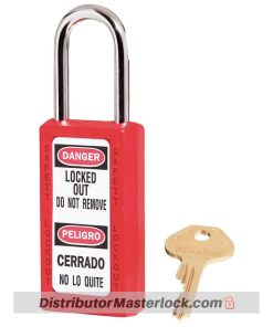 Distributor MASTER LOCK 411RED ZENEX SAFETY PADLOCKS, Jual MASTER LOCK 411RED ZENEX SAFETY PADLOCKS