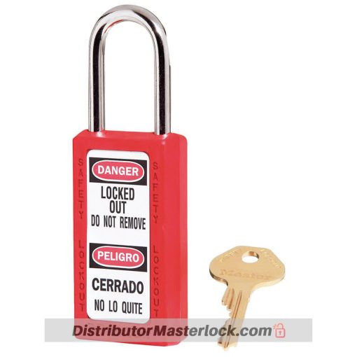 Distributor MASTER LOCK 411RED ZENEX SAFETY PADLOCKS, Jual MASTER LOCK 411RED ZENEX SAFETY PADLOCKS