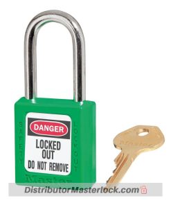Distributor MASTER LOCK 410GRN ZENEX SAFETY PADLOCKS, Jual MASTER LOCK 410GRN ZENEX SAFETY PADLOCKS