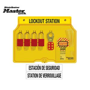 Master Lock 1482BP1106ES Wall Mounted Lockout Station