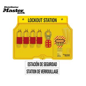 Master Lock 1482BP1106FRC Wall Mounted Lockout Station