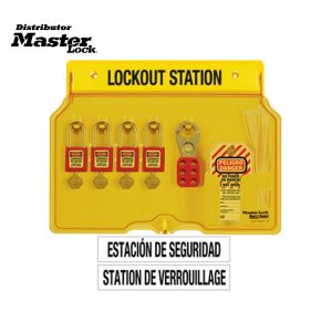 Master Lock 1482BP410ES Wall Mounted Lockout Station