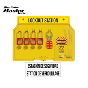 Master Lock 1482BP410FRC Wall Mounted Lockout Station