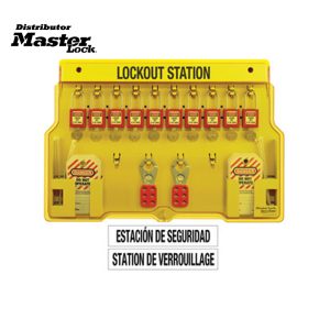 Master Lock 1483BP410 Wall Mounted Lockout Station