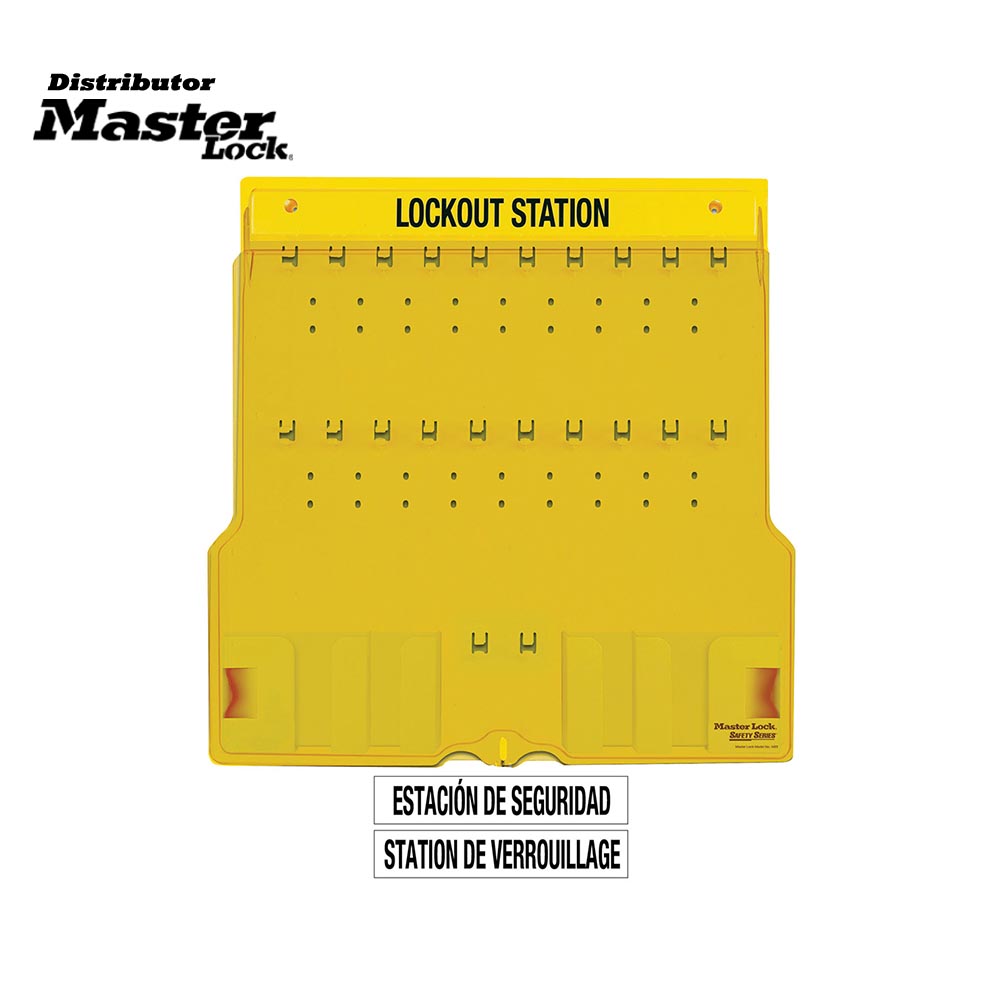 Master Lock 1484B Wall Mounted Lockout Station