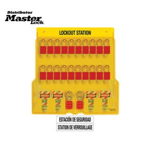 Master Lock 1484BP1106 Wall Mounted Lockout Station