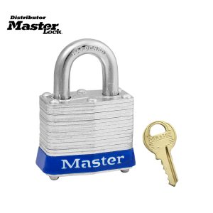Master Lock 3KAMKBLU Laminated Steel Safety Padlocks