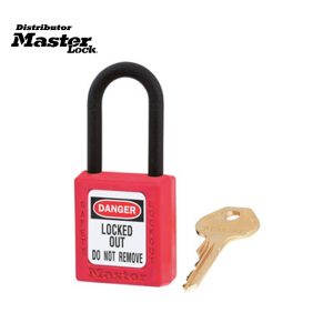Master Lock 406KAMKRED Zenex™ Thermoplastic Safety Padlock