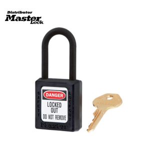 Master Lock 406MKW417BLK Zenex™ Thermoplastic Safety Padlock