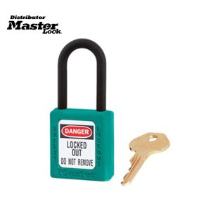 Master Lock 406MKW417TEAL Zenex™ Thermoplastic Safety Padlock