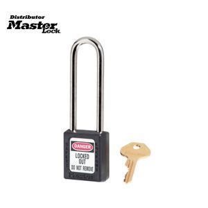 Master Lock 410KAMKLTW417BLK Zenex™ Thermoplastic Safety Padlock