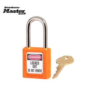 Master Lock 410KAMKW417ORJ Zenex™ Thermoplastic Safety Padlock
