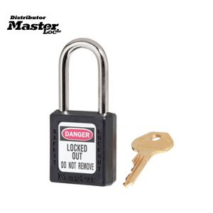 Master Lock 410KAMKW417BLK Zenex™ Thermoplastic Safety Padlock