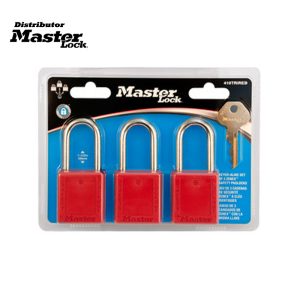 Master Lock 410TRIRED Zenex™ Thermoplastic Safety Padlock