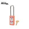 Master Lock 411KAMKLTW417ORJ Zenex™ Thermoplastic Safety Padlock