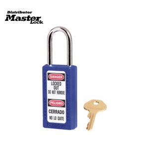 Master Lock 411MKW417BLU Zenex™ Thermoplastic Safety Padlock