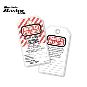 Master Lock 497AX Lockout Tags