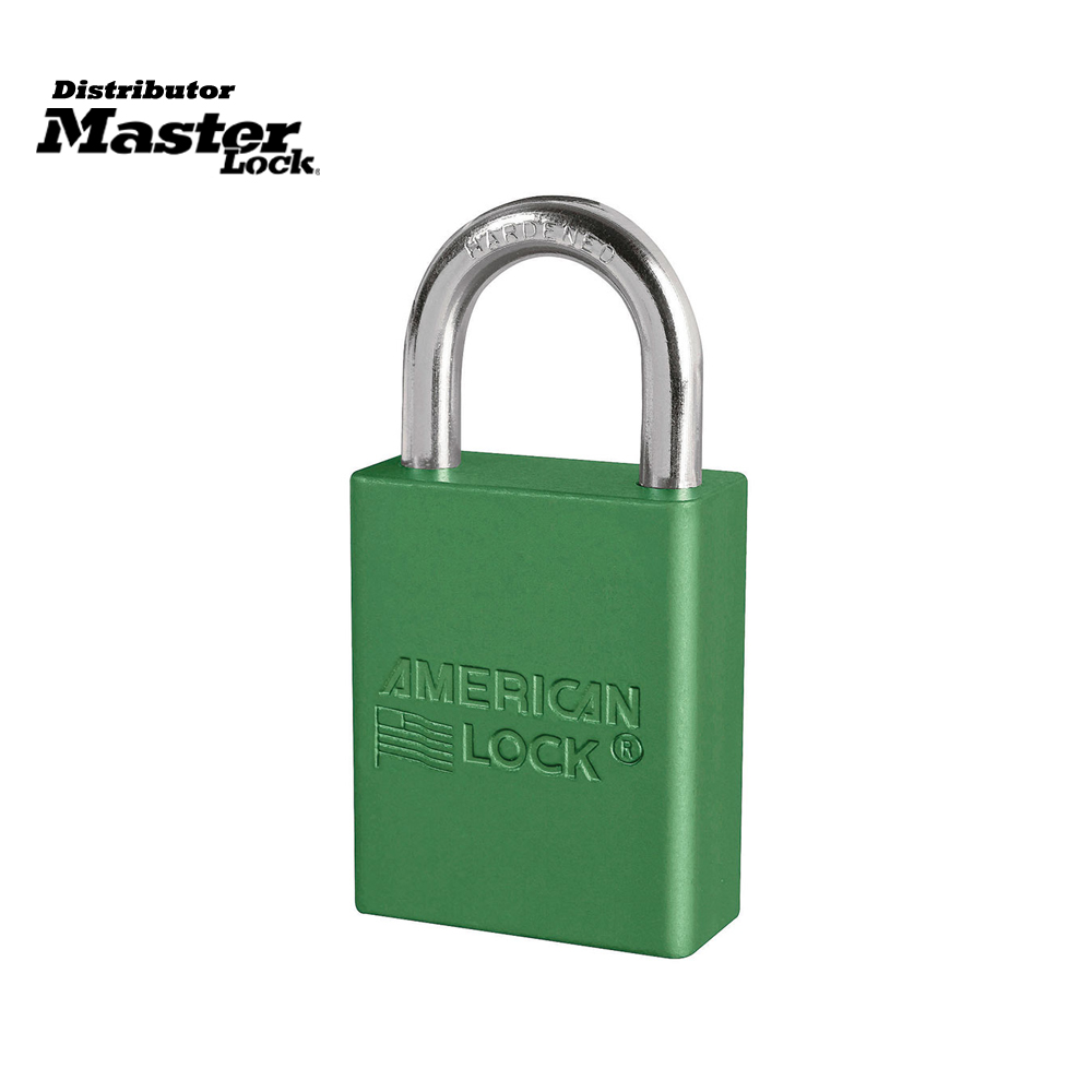 Master Lock A1105KAGRN Anodized Aluminum Safety Padlock