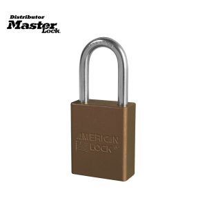 Master Lock A1106KAMKBRN Anodized Aluminum Safety Padlock