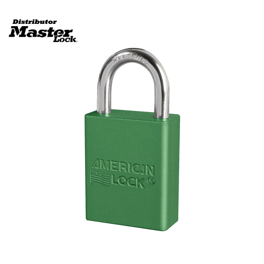 Master Lock A1165KAMKW417GRN Anodized Aluminum Safety Padlock