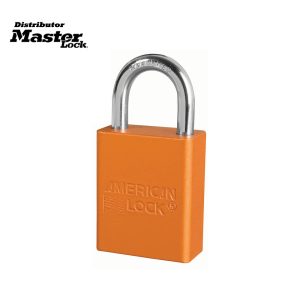 Master Lock A1165MKW417ORJ Anodized Aluminum Safety Padlock