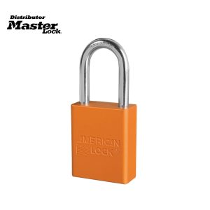 Master Lock A1166KAMKW417ORJ Anodized Aluminum Safety Padlock