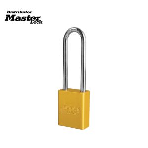 Master Lock A1167MKW417YLW Anodized Aluminum Safety Padlock
