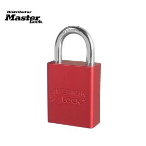 Master Lock S1105RED Anodized Aluminum Safety Padlock