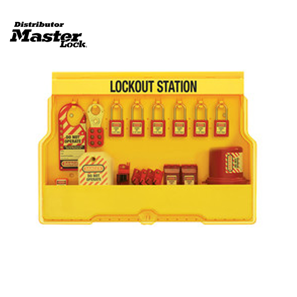 Master Lock S1850E410 Wall Mounted Lockout Station