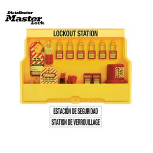 Master Lock S1850E410FRC Wall Mounted Lockout Station