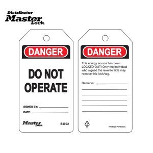 Master Lock S4002 Lockout Tags