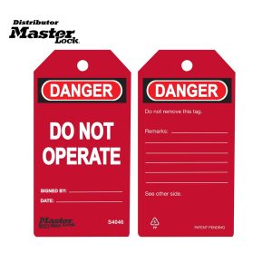 Master Lock S4046 Lockout Tags