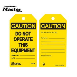 Master Lock S4050 Lockout Tags