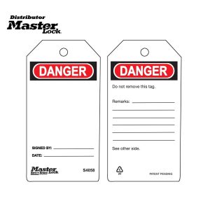 Master Lock S4058 Lockout Tags