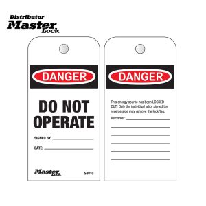 Master Lock S4810 Lockout Tags