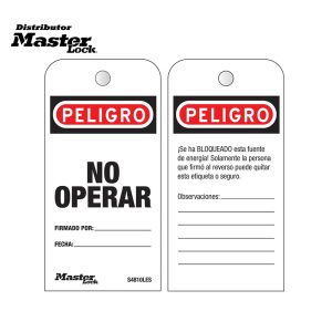 Master Lock S4810LES Lockout Tags