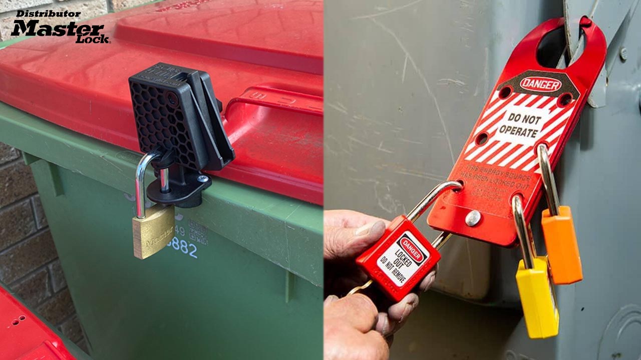 MASTER LOCK 406KABLK ZENEX THERMOPLASTIC SAFETY PADLOCK